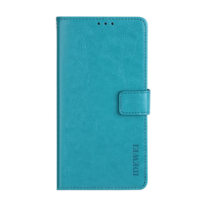 For TCL 10 5G idewei Crazy Horse Texture Horizontal Flip Leather Case with Holder & Card Slots & Wallet(Sky Blue) - More Brand by idewei | Online Shopping South Africa | PMC Jewellery | Buy Now Pay Later Mobicred