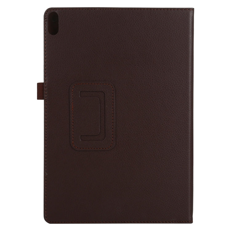 For Lenovo Tab 4 10 Plus (TB-X704) / Tab 4 10 (TB-X304) Litchi Texture Solid Color Horizontal Flip Leather Case with Holder & Pen Slot(Brown) - Lenovo by PMC Jewellery | Online Shopping South Africa | PMC Jewellery | Buy Now Pay Later Mobicred