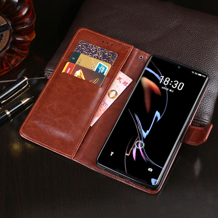 For Meizu 18 Pro idewei Crazy Horse Texture Horizontal Flip Leather Case with Holder & Card Slots & Wallet(Brown) - Meizu by idewei | Online Shopping South Africa | PMC Jewellery | Buy Now Pay Later Mobicred