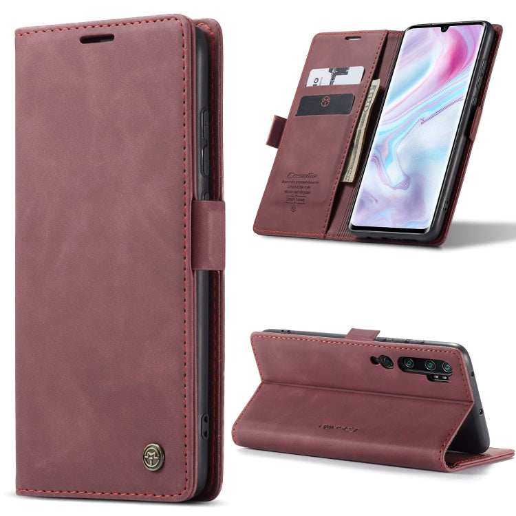 For Xiaomi CC9 Pro CaseMe 013 Multifunctional Horizontal Flip Leather Case with Holder & Card Slot & Wallet(Wine Red) - Xiaomi Cases by CaseMe | Online Shopping South Africa | PMC Jewellery | Buy Now Pay Later Mobicred