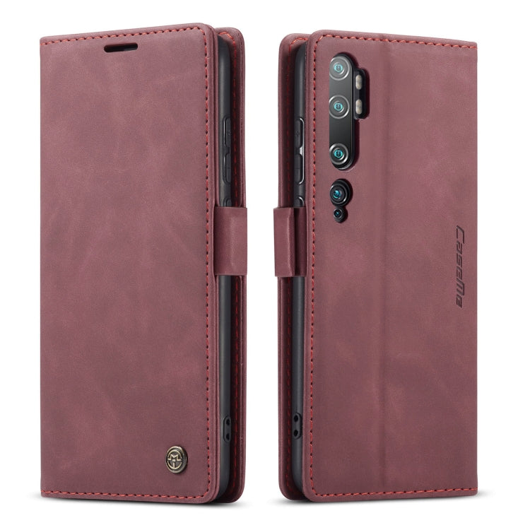 For Xiaomi CC9 Pro CaseMe 013 Multifunctional Horizontal Flip Leather Case with Holder & Card Slot & Wallet(Wine Red) - Xiaomi Cases by CaseMe | Online Shopping South Africa | PMC Jewellery | Buy Now Pay Later Mobicred