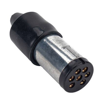 A4059 12V 7Pin Aluminum AU Plug Socket Wiring Connector Adapter Plug Socket for Trailer / RV - Terminal connectors by PMC Jewellery | Online Shopping South Africa | PMC Jewellery | Buy Now Pay Later Mobicred