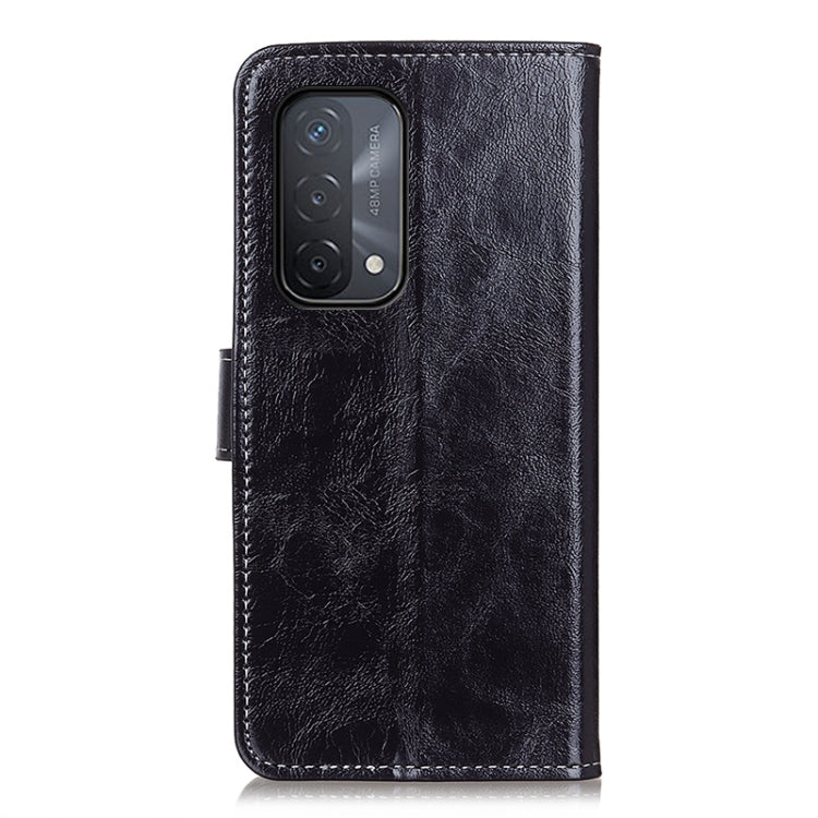 For OPPO A93 / A54 / A74 5G Retro Crazy Horse Texture Horizontal Flip Leather Case with Holder & Card Slots & Photo Frame & Wallet(Black) - OPPO Cases by PMC Jewellery | Online Shopping South Africa | PMC Jewellery | Buy Now Pay Later Mobicred