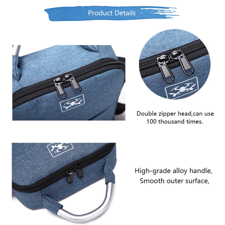 Shockproof Waterproof Single Shoulder Storage Travel Carrying Cover Case Box for DJI Air 2S(Blue+Red Liner) - Carry Cases & Bags by PMC Jewellery | Online Shopping South Africa | PMC Jewellery | Buy Now Pay Later Mobicred