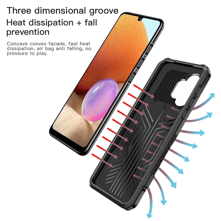 For OPPO A54 4G Armor Warrior Shockproof PC + TPU Protective Case(Grey) - OPPO Cases by PMC TechLife | Online Shopping South Africa | PMC TechLife