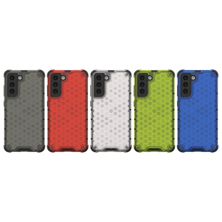 For Samsung Galaxy S21 FE Shockproof Honeycomb PC + TPU Case(Green) - Galaxy Phone Cases by PMC TechLife | Online Shopping South Africa | PMC TechLife | Buy Now Pay Later Mobicred