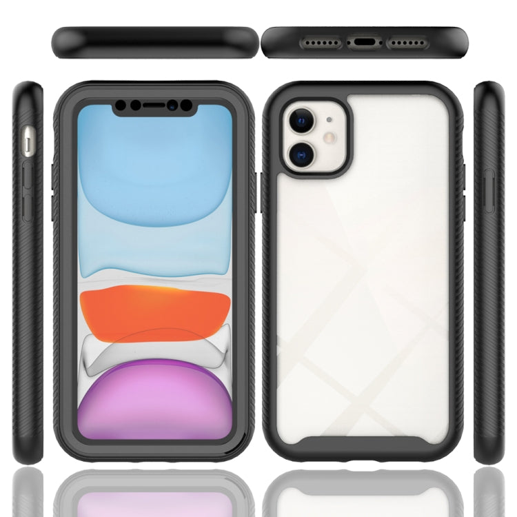 For iPhone 11 Starry Sky Solid Color Series Shockproof PC + TPU Case with PET Film (Red) - iPhone 11 Cases by PMC TechLife | Online Shopping South Africa | PMC TechLife