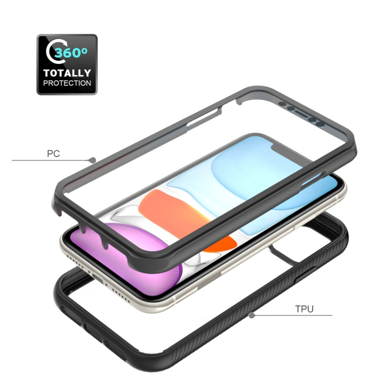 For iPhone 11 Starry Sky Solid Color Series Shockproof PC + TPU Case with PET Film (Red) - iPhone 11 Cases by PMC TechLife | Online Shopping South Africa | PMC TechLife
