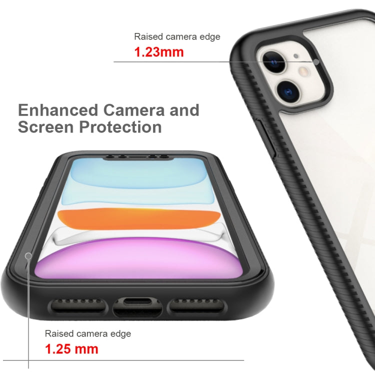 For iPhone 11 Starry Sky Solid Color Series Shockproof PC + TPU Case with PET Film (Red) - iPhone 11 Cases by PMC TechLife | Online Shopping South Africa | PMC TechLife