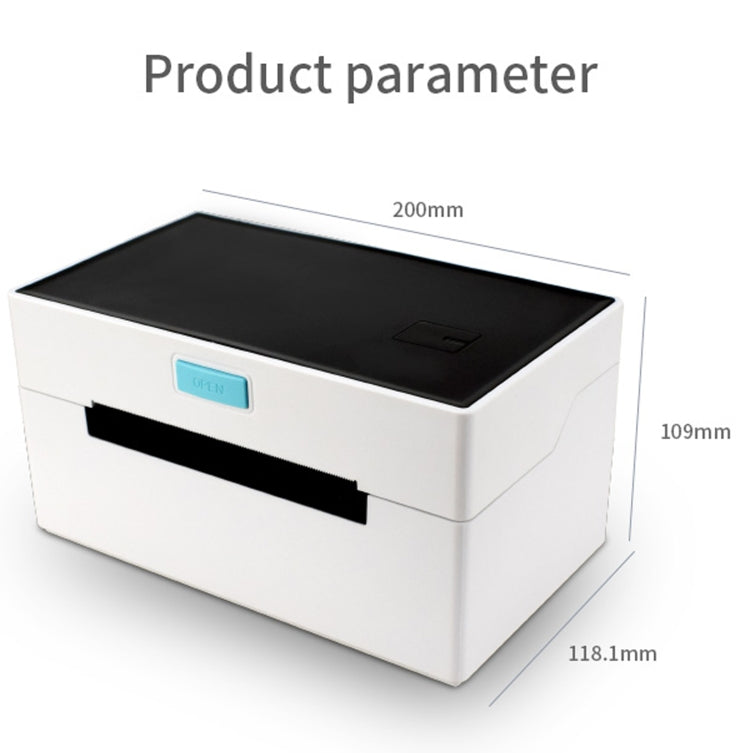 POS-9220 100x150mm Thermal Express Bill Self-adhesive Label Printer, USB with Holder Version, UK Plug - Receipt Printers by PMC Jewellery | Online Shopping South Africa | PMC Jewellery | Buy Now Pay Later Mobicred