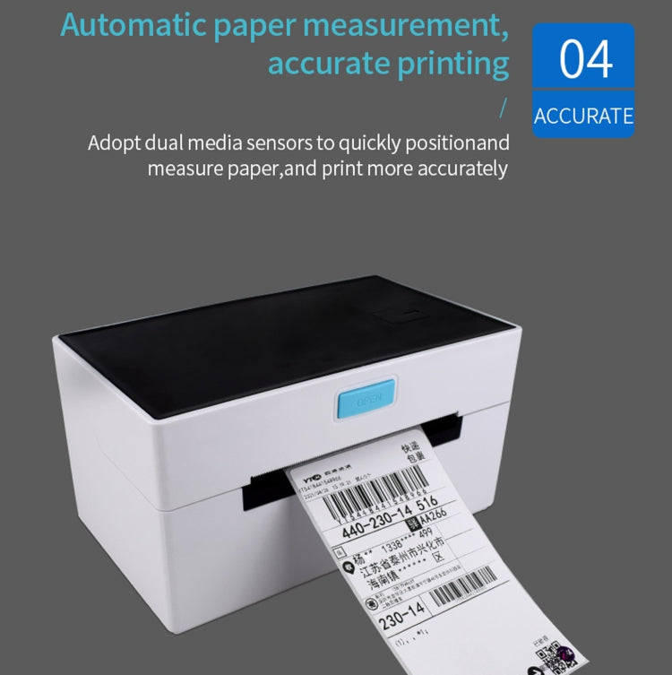 POS-9220 100x150mm Thermal Express Bill Self-adhesive Label Printer, USB with Holder Version, UK Plug - Receipt Printers by PMC Jewellery | Online Shopping South Africa | PMC Jewellery | Buy Now Pay Later Mobicred