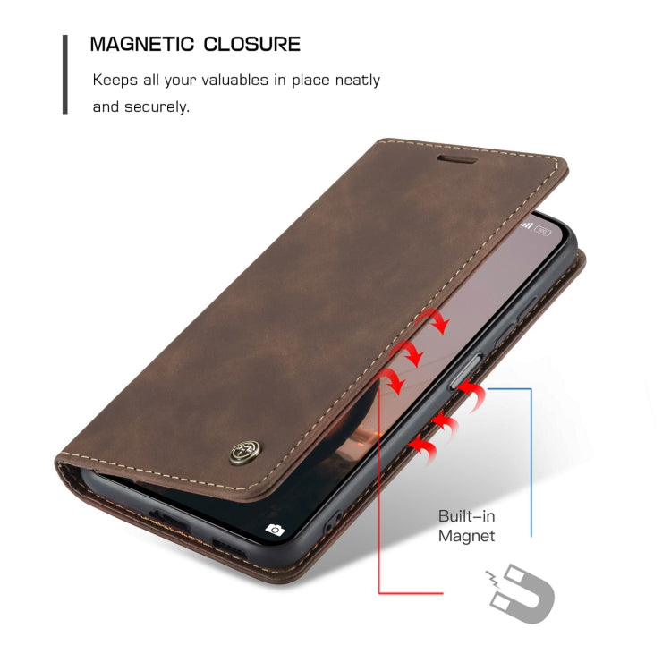 For Xiaomi Mi 11 Lite CaseMe 013 Multifunctional Horizontal Flip Leather Case, with Card Slot & Holder & Wallet(Coffee) - Xiaomi Cases by CaseMe | Online Shopping South Africa | PMC Jewellery | Buy Now Pay Later Mobicred