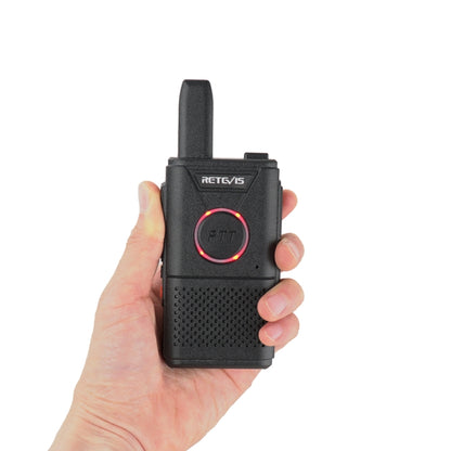 1 Pair RETEVIS RT18 16CHS FRS Dual PTT Handheld Walkie Talkie, US Plug(Black) - Handheld Walkie Talkie by RETEVIS | Online Shopping South Africa | PMC Jewellery | Buy Now Pay Later Mobicred