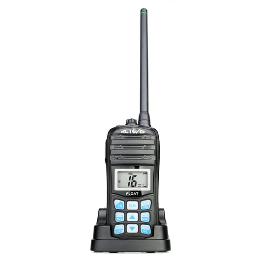 RETEVIS RT55 5W 156.000-161.450MHz+156.050-163.425MHz Waterproof Two Way Radio Handheld Walkie Talkie(Black) - Handheld Walkie Talkie by RETEVIS | Online Shopping South Africa | PMC Jewellery | Buy Now Pay Later Mobicred