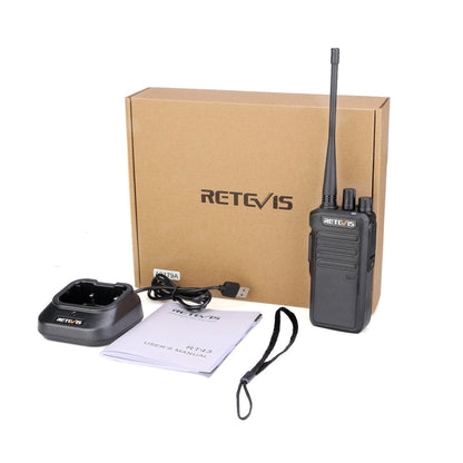 RETEVIS RT43 5W UHF 400-480MHz 32CHS DMR Digital Two Way Radio Handheld Walkie Talkie, EU Plug(Black) - Handheld Walkie Talkie by RETEVIS | Online Shopping South Africa | PMC Jewellery | Buy Now Pay Later Mobicred