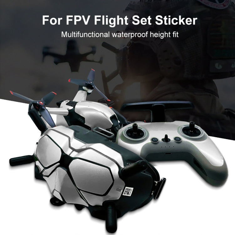FPV-TZ-SF 4 in 1 Waterproof Anti-Scratch Decal Skin Wrap Stickers Personalized Film Kits for DJI FPV Drone & Goggles V2 & Remote Control & Rocker(Fluorescent Pink) - Protective Film & Stickers by PMC Jewellery | Online Shopping South Africa | PMC Jewellery | Buy Now Pay Later Mobicred