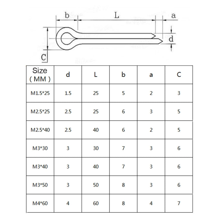 A5536 280 PCS Car U-shape 304 Stainless Steel Cotter Pin Clip Key Fastner Fitting Assortment Kit - Booster Cable & Clip by PMC Jewellery | Online Shopping South Africa | PMC Jewellery | Buy Now Pay Later Mobicred