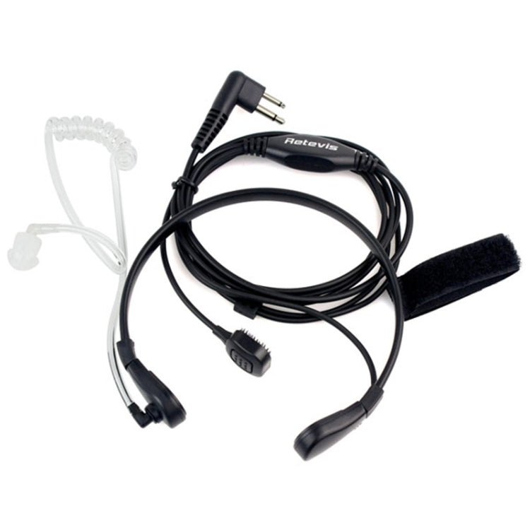 RETEVIS M Throat PTT Covert Acoustic Tube Earphone Speaker Microphone - Microphones & Headsets by RETEVIS | Online Shopping South Africa | PMC TechLife | Buy Now Pay Later Mobicred
