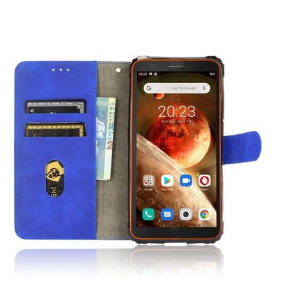 For Blackview BV6600 Solid Color Skin Feel Magnetic Buckle Horizontal Flip Calf Texture PU Leather Case with Holder & Card Slots & Wallet(Blue) - More Brand by PMC Jewellery | Online Shopping South Africa | PMC Jewellery | Buy Now Pay Later Mobicred