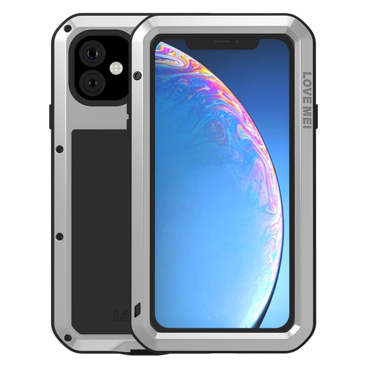 For iPhone 11 LOVE MEI Metal Shockproof Waterproof Dustproof Protective Case(Silver) - iPhone 11 Cases by LOVE MEI | Online Shopping South Africa | PMC Jewellery | Buy Now Pay Later Mobicred