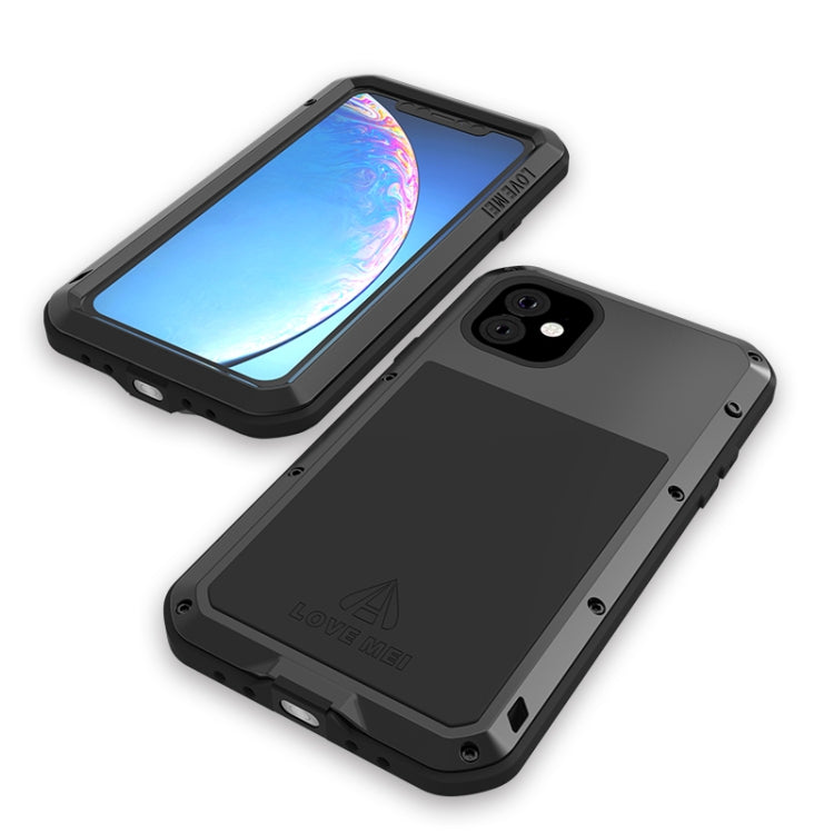 For iPhone 11 LOVE MEI Metal Shockproof Waterproof Dustproof Protective Case(Silver) - iPhone 11 Cases by LOVE MEI | Online Shopping South Africa | PMC Jewellery | Buy Now Pay Later Mobicred