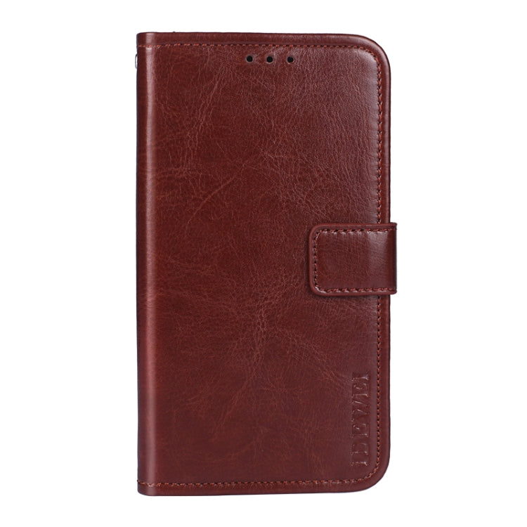 For Cubot C20 idewei Crazy Horse Texture Horizontal Flip Leather Case with Holder & Card Slots & Wallet(Brown) - More Brand by idewei | Online Shopping South Africa | PMC Jewellery | Buy Now Pay Later Mobicred