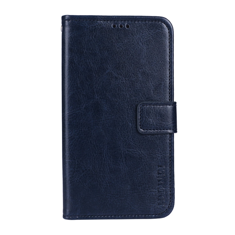 For Oukitel C23 Pro idewei Crazy Horse Texture Horizontal Flip Leather Case with Holder & Card Slots & Wallet(Blue) - More Brand by idewei | Online Shopping South Africa | PMC Jewellery | Buy Now Pay Later Mobicred