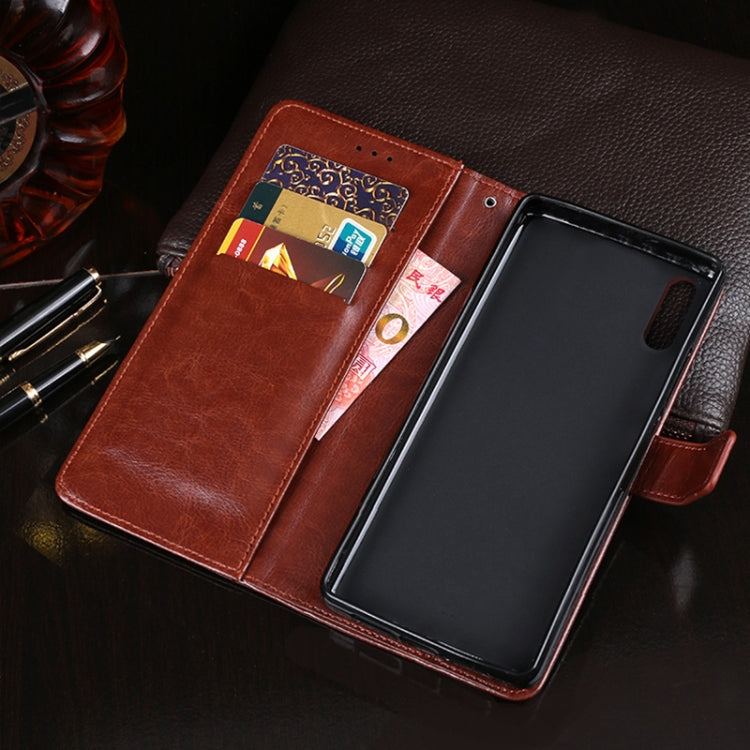 For Wiko Y51 idewei Crazy Horse Texture Horizontal Flip Leather Case with Holder & Card Slots & Wallet(Black) - Wiko by idewei | Online Shopping South Africa | PMC Jewellery | Buy Now Pay Later Mobicred