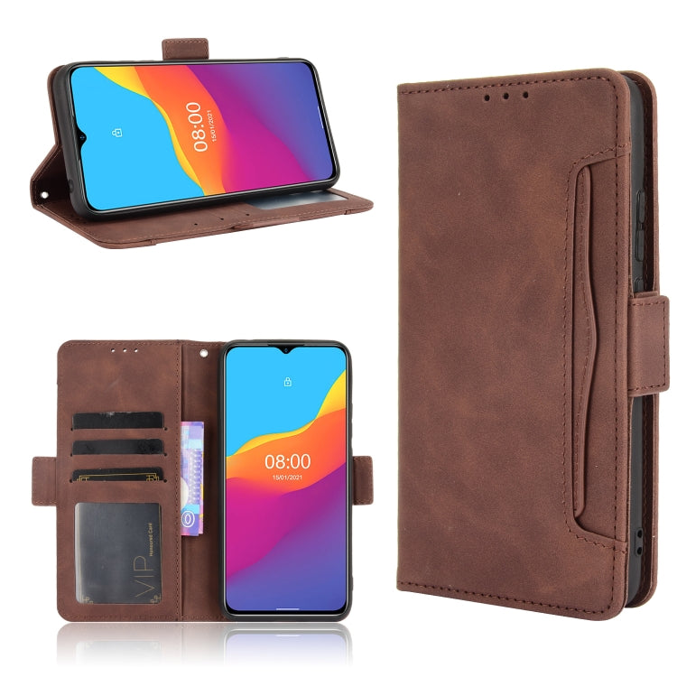 For Ulefone Note 10 Skin Feel Calf Pattern Horizontal Flip Leather Case with Holder & Card Slots & Photo Frame(Brown) - Ulefone Cases by PMC Jewellery | Online Shopping South Africa | PMC Jewellery | Buy Now Pay Later Mobicred