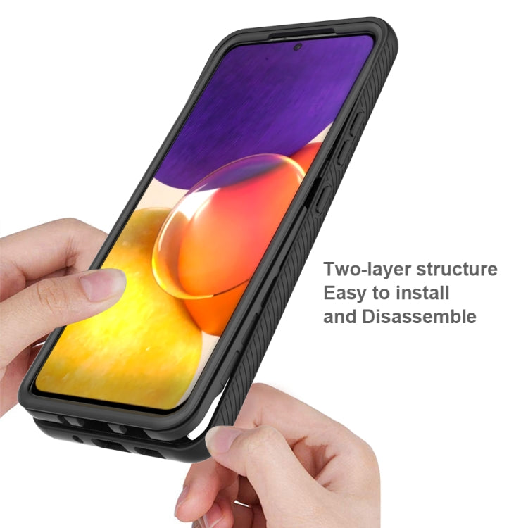 For Samsung Galaxy A82 5G Starry Sky Solid Color Series Shockproof PC + TPU Case(Purple) - free shipping - PMC TechLife - Order now!