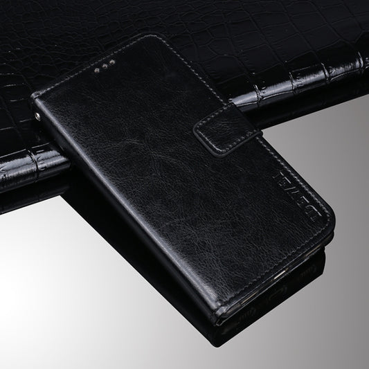 For Wiko Y62 idewei Crazy Horse Texture Horizontal Flip Leather Case with Holder & Card Slots & Wallet(Black) - More Brand by idewei | Online Shopping South Africa | PMC Jewellery | Buy Now Pay Later Mobicred