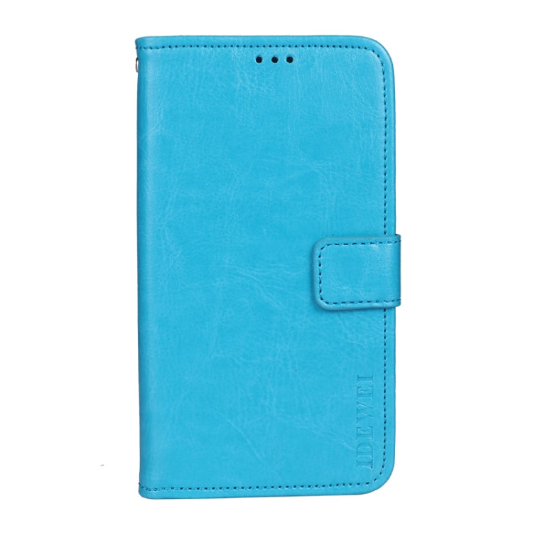 For Wiko Y62 idewei Crazy Horse Texture Horizontal Flip Leather Case with Holder & Card Slots & Wallet(Sky Blue) - More Brand by idewei | Online Shopping South Africa | PMC Jewellery | Buy Now Pay Later Mobicred