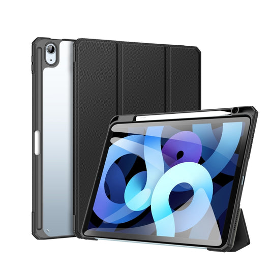 DUX DUCIS TOBY Series Shockproof PU Leather + PC + TPU Flip Smart Case For iPad Air 11 2024 / Air 2022 / 2020 10.9(Black) - iPad Air (2022) / (2020) 10.9 Cases by DUX DUCIS | Online Shopping South Africa | PMC Jewellery | Buy Now Pay Later Mobicred