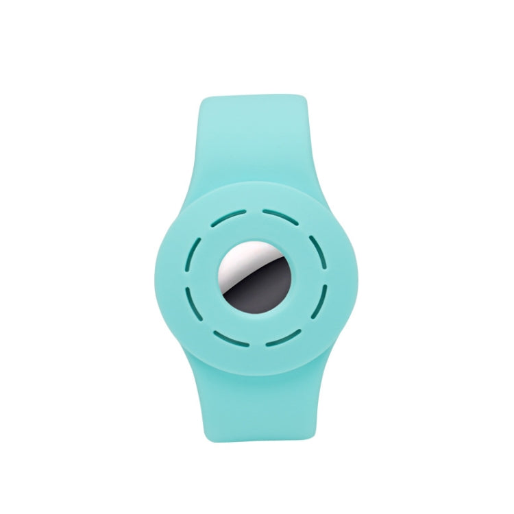 Anti-scratch Shockproof Silicone Bracelet Strap Protective Cover Case For AirTag(Mint Green) -  by PMc TechLife | Online Shopping South Africa | PMc TechLife | Buy Now Pay Later Mobicred