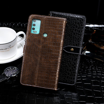 For Wiko Power U30 idewei Crocodile Texture Horizontal Flip Leather Case with Holder & Card Slots & Wallet(Black) - Wiko by idewei | Online Shopping South Africa | PMC Jewellery | Buy Now Pay Later Mobicred