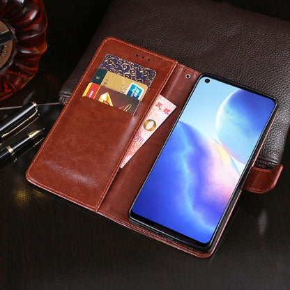 For Blackview A90 idewei Crazy Horse Texture Horizontal Flip Leather Case with Holder & Card Slots & Wallet(Black) - More Brand by idewei | Online Shopping South Africa | PMC Jewellery | Buy Now Pay Later Mobicred