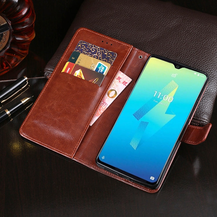 For Wiko Power U10 idewei Crazy Horse Texture Horizontal Flip Leather Case with Holder & Card Slots & Wallet(Dark Blue) - Wiko by idewei | Online Shopping South Africa | PMC Jewellery | Buy Now Pay Later Mobicred