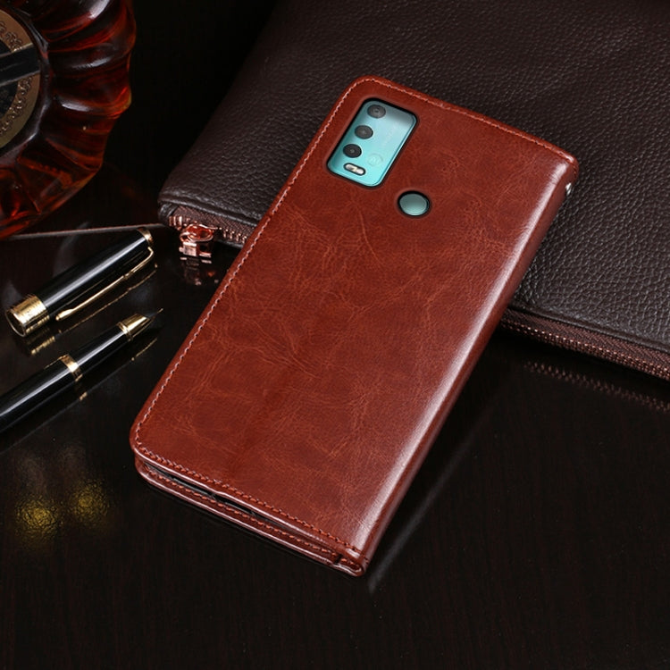 For Wiko Power U30 idewei Crazy Horse Texture Horizontal Flip Leather Case with Holder & Card Slots & Wallet(Brown) - Wiko by idewei | Online Shopping South Africa | PMC Jewellery | Buy Now Pay Later Mobicred