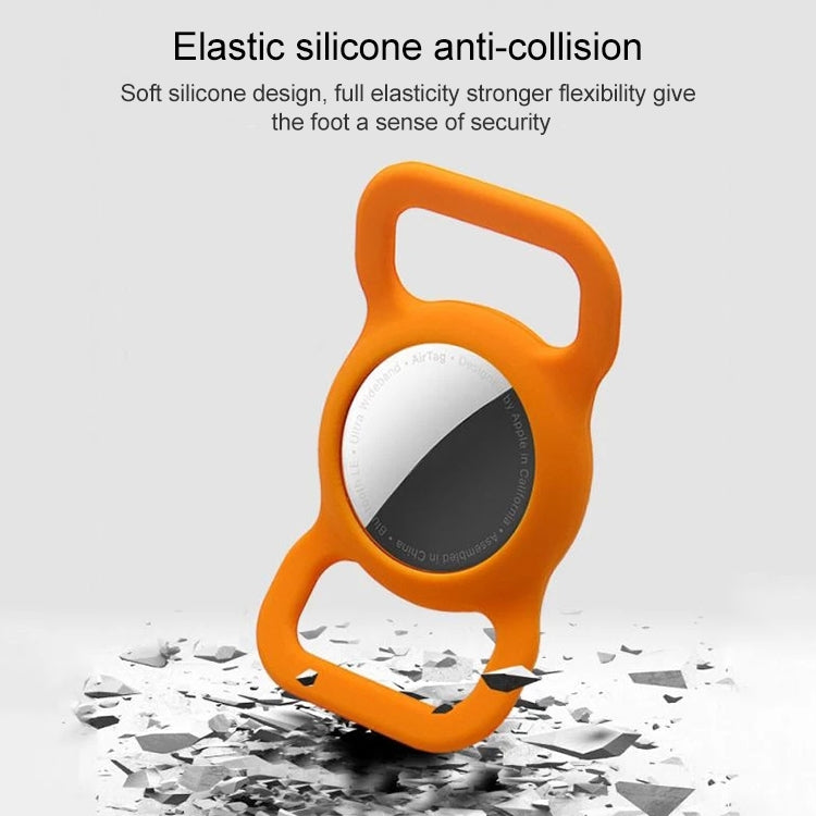 Shockproof Anti-scratch Silicone Case Protective Cover, Style: Bones, Model:For AirTag(Gray) - Other by PMC TechLife | Online Shopping South Africa | PMC TechLife
