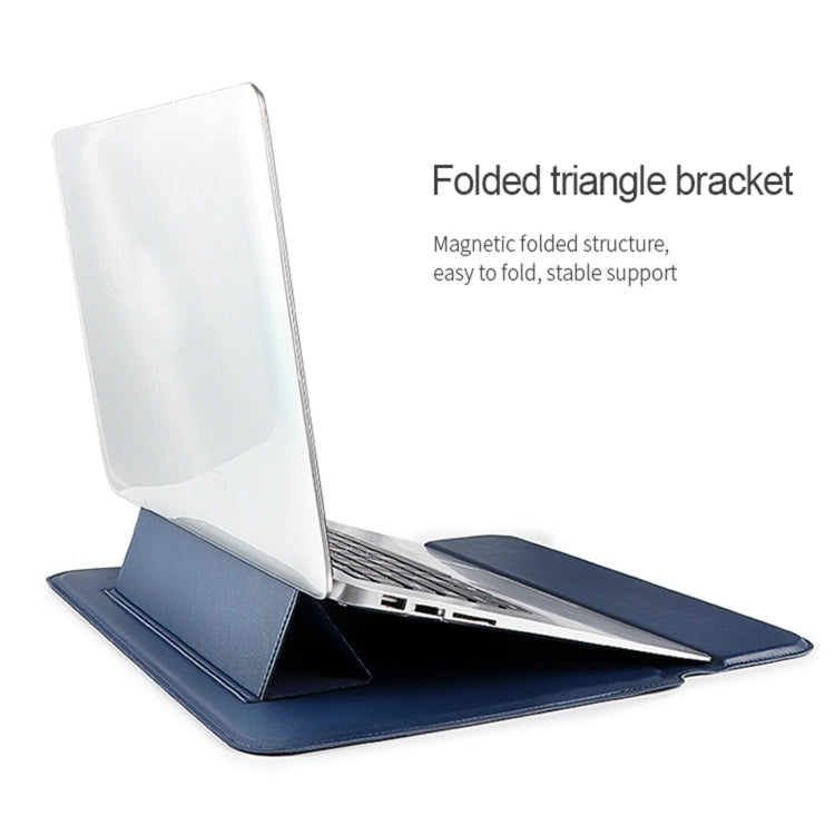 PU08 Multifunctional Notebook PU Liner Bag, Size:14.1-15.4 inch(Royal Blue) - 15 inch by PMC Jewellery | Online Shopping South Africa | PMC Jewellery | Buy Now Pay Later Mobicred