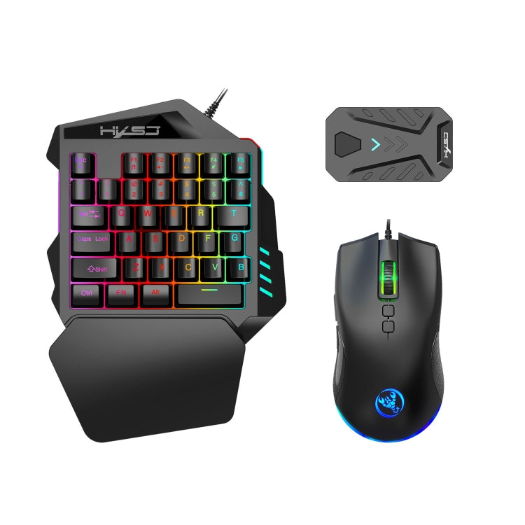 HXSJ P8+V100+A883 Keyboard Mouse Converter + One-handed Keyboard + Programming Gaming Mouse Set - free shipping - PMC Jewellery - Order now!