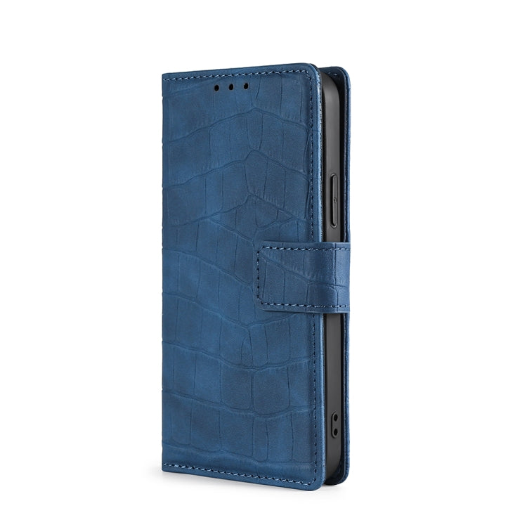 For Doogee N30 Skin Feel Crocodile Texture Magnetic Clasp Horizontal Flip PU Leather Case with Holder & Card Slots & Wallet(Blue) - More Brand by PMC Jewellery | Online Shopping South Africa | PMC Jewellery | Buy Now Pay Later Mobicred
