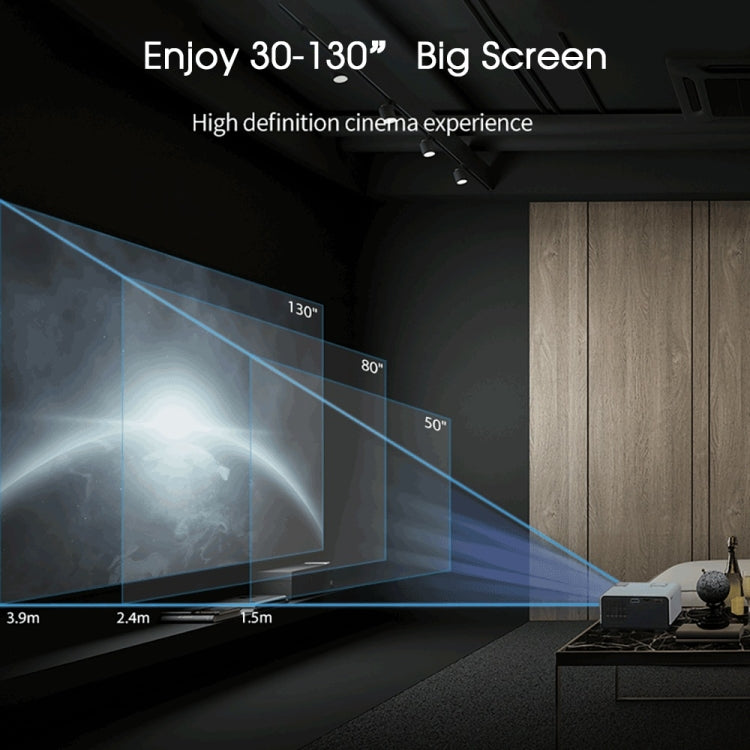 WEJOY Y5 800x480P 80 ANSI Lumens Portable Home Theater LED HD Digital Projector, Android 9.0, 1G+8G, UK Plug - LED Projector by WEJOY | Online Shopping South Africa | PMC Jewellery | Buy Now Pay Later Mobicred