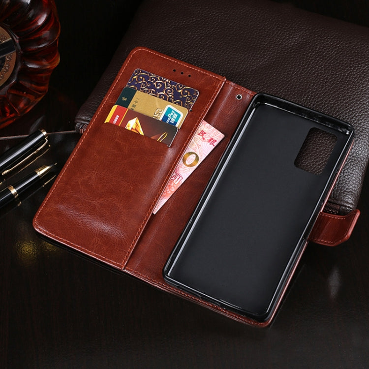 For Blackview A100 idewei Crazy Horse Texture Horizontal Flip Leather Case with Holder & Card Slots & Wallet(Blue) - More Brand by idewei | Online Shopping South Africa | PMC TechLife | Buy Now Pay Later Mobicred