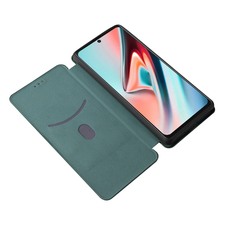 For Blackview A100 Carbon Fiber Texture Horizontal Flip TPU + PC + PU Leather Case with Card Slot(Green) - More Brand by PMC Jewellery | Online Shopping South Africa | PMC Jewellery | Buy Now Pay Later Mobicred