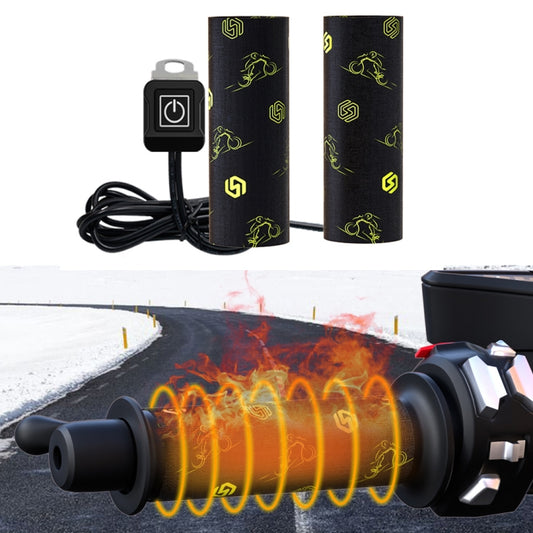 WUPP CS-974B1 Motorcycle Modified Hook and Loop Fastener Intelligent Electric Heating Hand Cover Heated Grip with Three Gear Temperature Control - Grips by WUPP | Online Shopping South Africa | PMC Jewellery | Buy Now Pay Later Mobicred