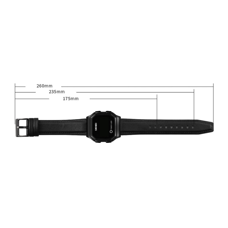 SKMEI 1650 Steel Strap Version LED Digital Display Electronic Watch with Touch Luminous Button(Gold) - free shipping - PMC TechLife - Order now!