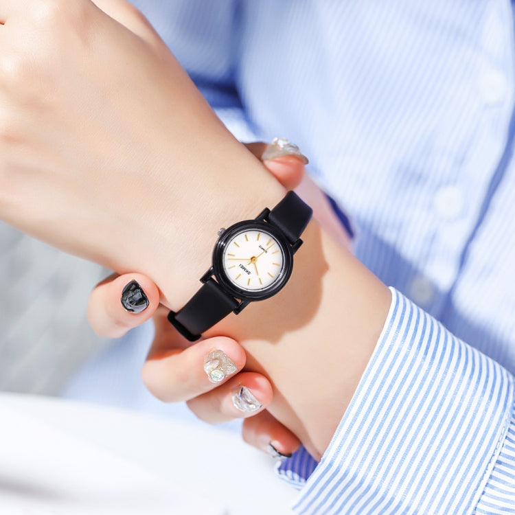SKMEI 1659 Thin PU Leather Strap Small Dial Quartz Watch for Ladies(Black Shell Constellation Type) - free shipping - PMC TechLife - Order now!
