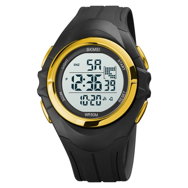 SKMEI 1790 Triplicate Round LED Dual Time Digital Display Luminous Electronic Watch for Men(Gold White) - free shipping - PMC TechLife - Order now!