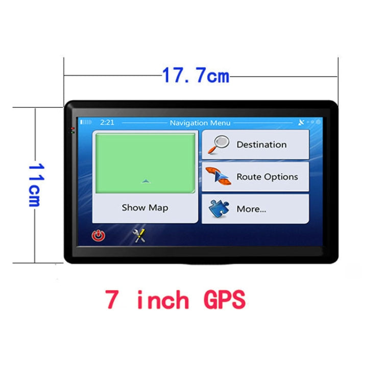 7 inch Car GPS Navigator 8G+256M Capacitive Screen High Configuration, Specification: Russia + Belarus + Ukraine Map - Car MP3 & MP4 & MP5 by PMC TechLife | Online Shopping South Africa | PMC TechLife | Buy Now Pay Later Mobicred